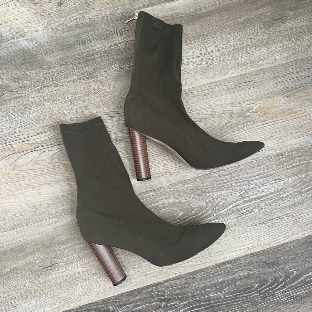 Public Desire sock ankle booties as seen on Gigi Hadid